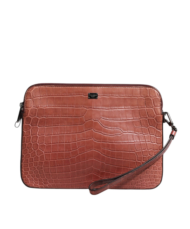 Dolce & Gabbana Leather Logo Outfito.ae