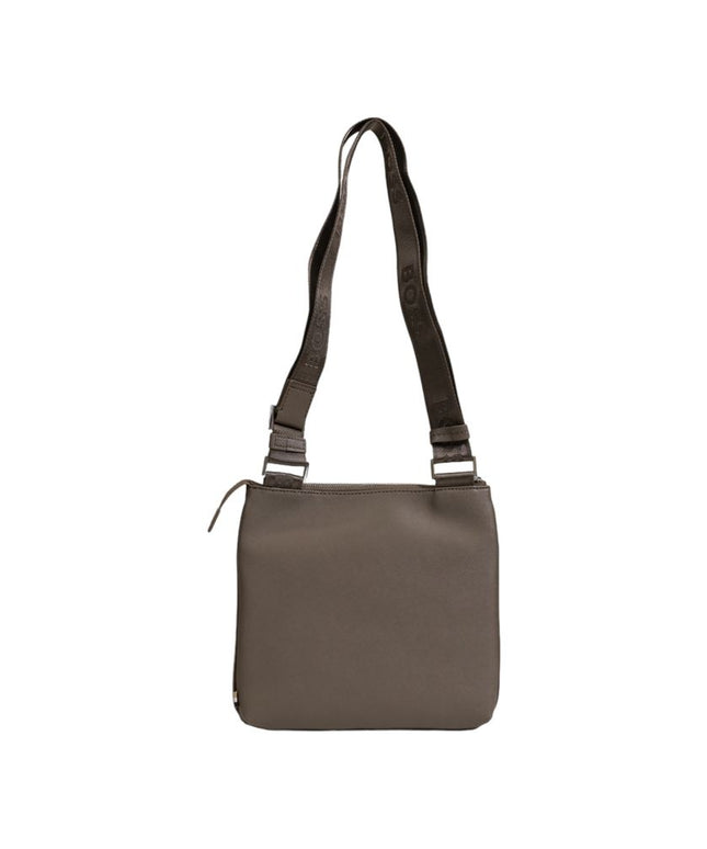 Hugo Boss Green Leather Messenger Bag