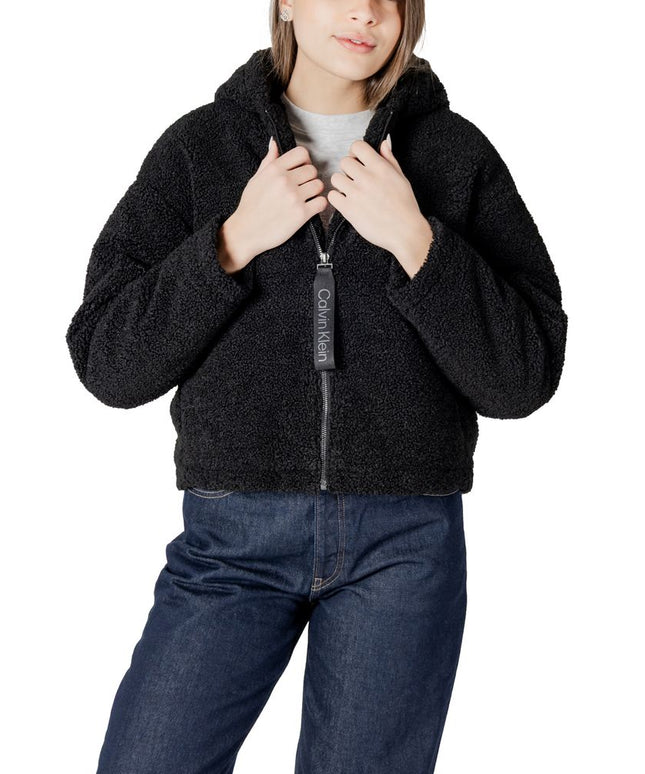 Calvin Klein Jeans Black Polyester Coat