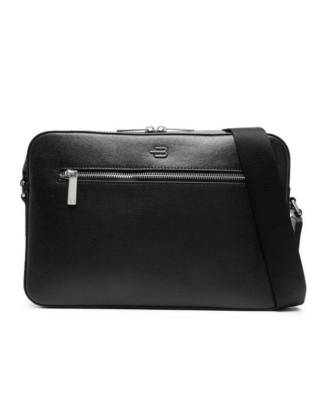 Baldinini Trend Black Calfskin Shoulder Bag