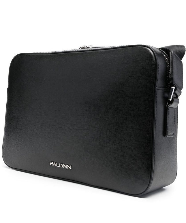 Baldinini Trend Black Calfskin Shoulder Bag