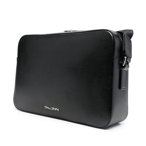Baldinini Trend Black Calfskin Shoulder Bag