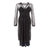 Lardini Elegant Black Nylon Dress