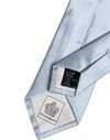Dolce & Gabbana Light Blue Solid Silk Adjustable Necktie Tie