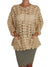 Dolce & Gabbana Beige Cardigan Crochet Knitted Raffia Sweater