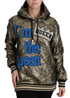 Dolce & Gabbana Im The Queen Jaquard Gold SweatshirtHoodie