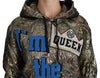 Dolce & Gabbana Im The Queen Jaquard Gold SweatshirtHoodie