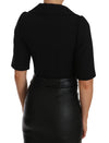 Dolce & Gabbana Black Short Fitted Wool Cropped Jacket Blazer