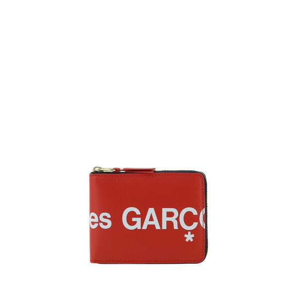 Comme Des Garçons Wallet Leather Logo Outfito.ae