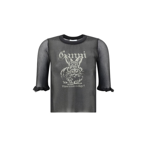 Ganni Logo Ribbed Outfito.ae