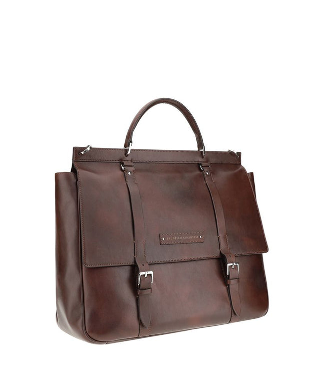 Brunello Cucinelli Leather Travel Bag