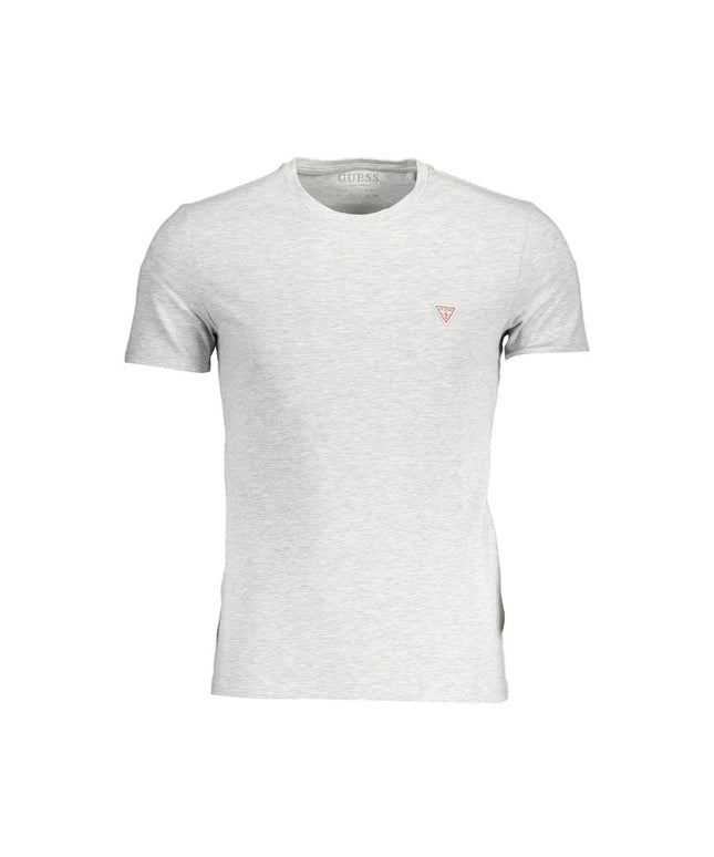 Guess Jeans Gray Cotton Men T-Shirt