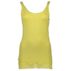 Silvian Heach Yellow Cotton Womens Tank with Lace Detail