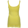 Silvian Heach Yellow Cotton Womens Tank with Lace Detail