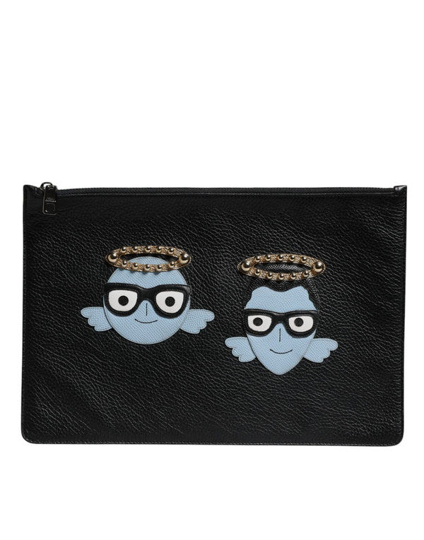 Dolce & Gabbana Leather Logo Outfito.ae