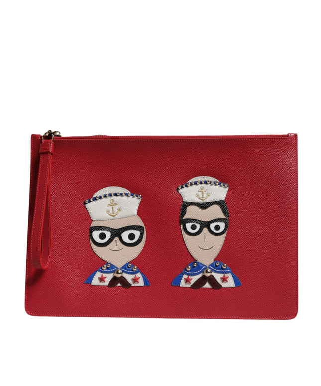 Dolce & Gabbana Leather Logo Outfito.ae