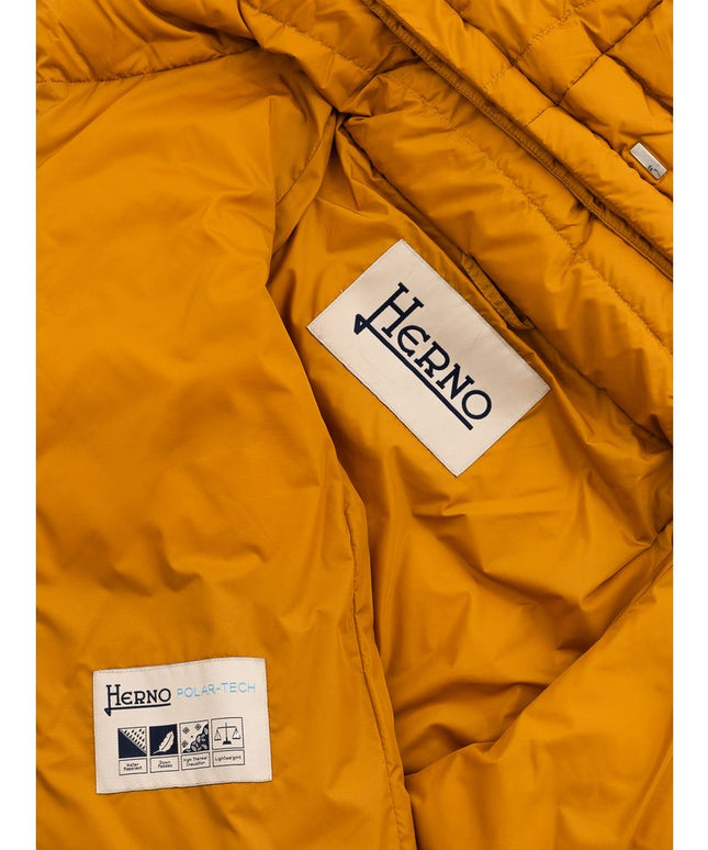 Herno Yellow Polyamide Jackets & Coat