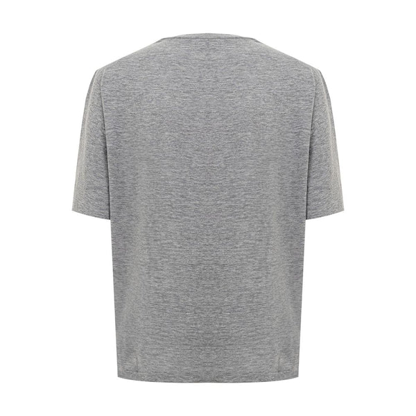 Dsquared² Chic Gray Cotton Tee for the Modern Woman