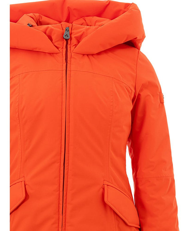 Peuterey Elegant Orange Polyester Jacket for Women