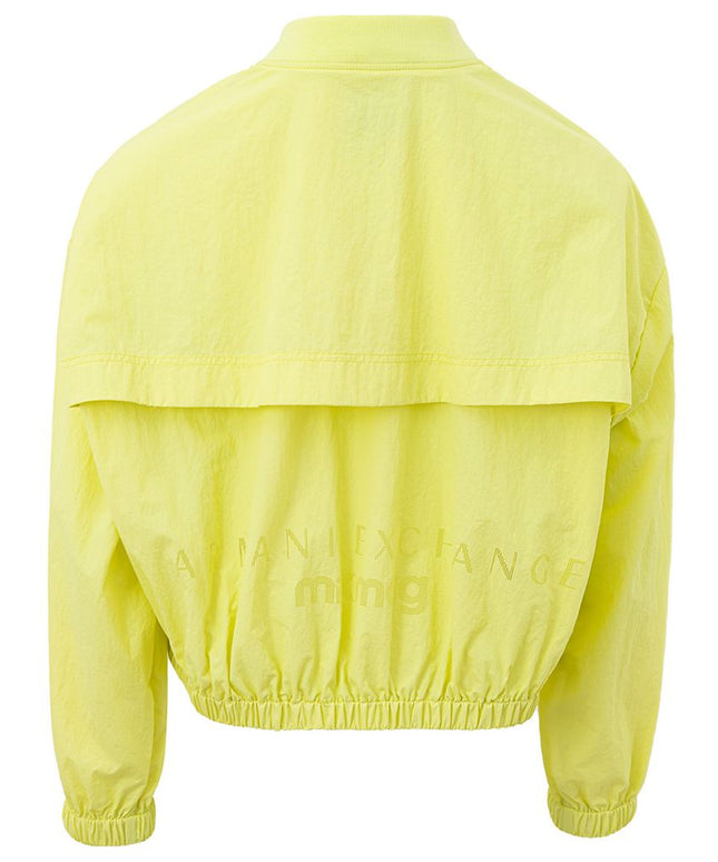 Armani Exchange Chic Yellow Polyamide Jacket for Women