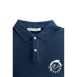 Trussardi Beachwear Blue Cotton Men's Polo Shirt