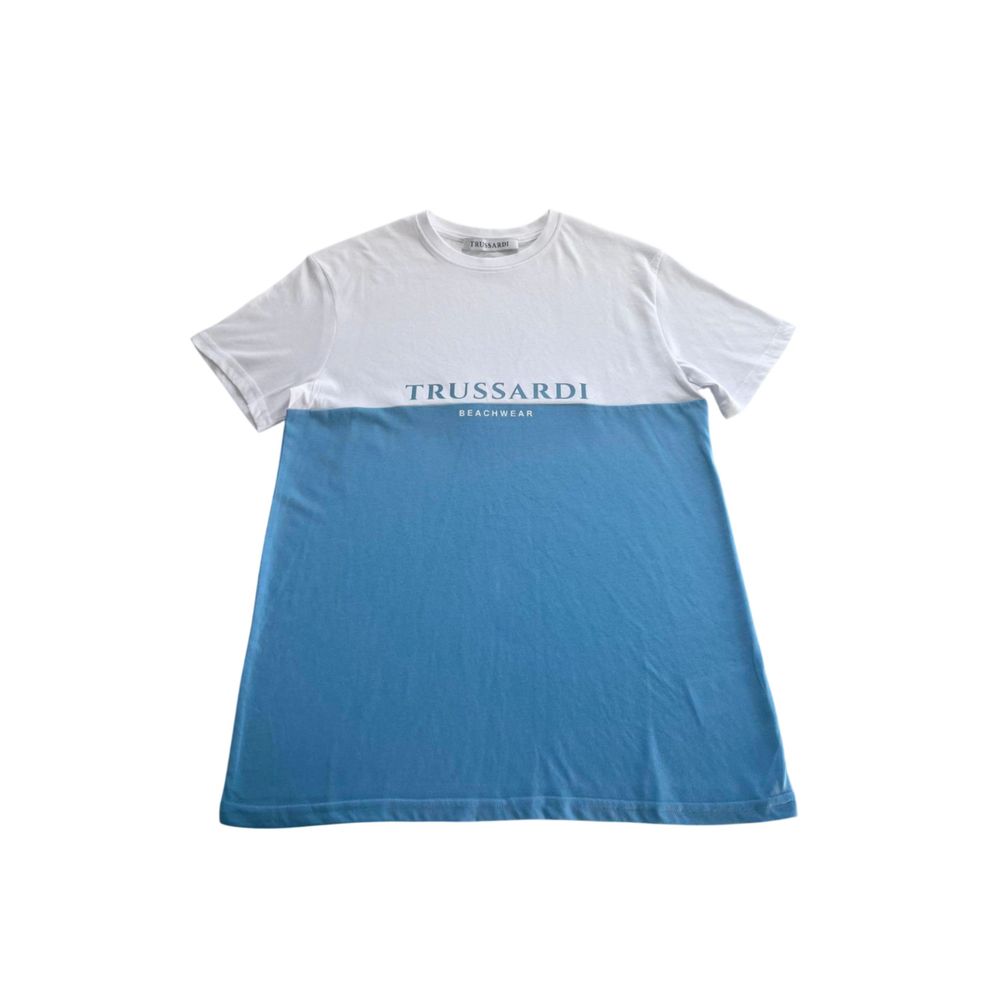 Trussardi Beachwear Cotton Logo Outfito.ae