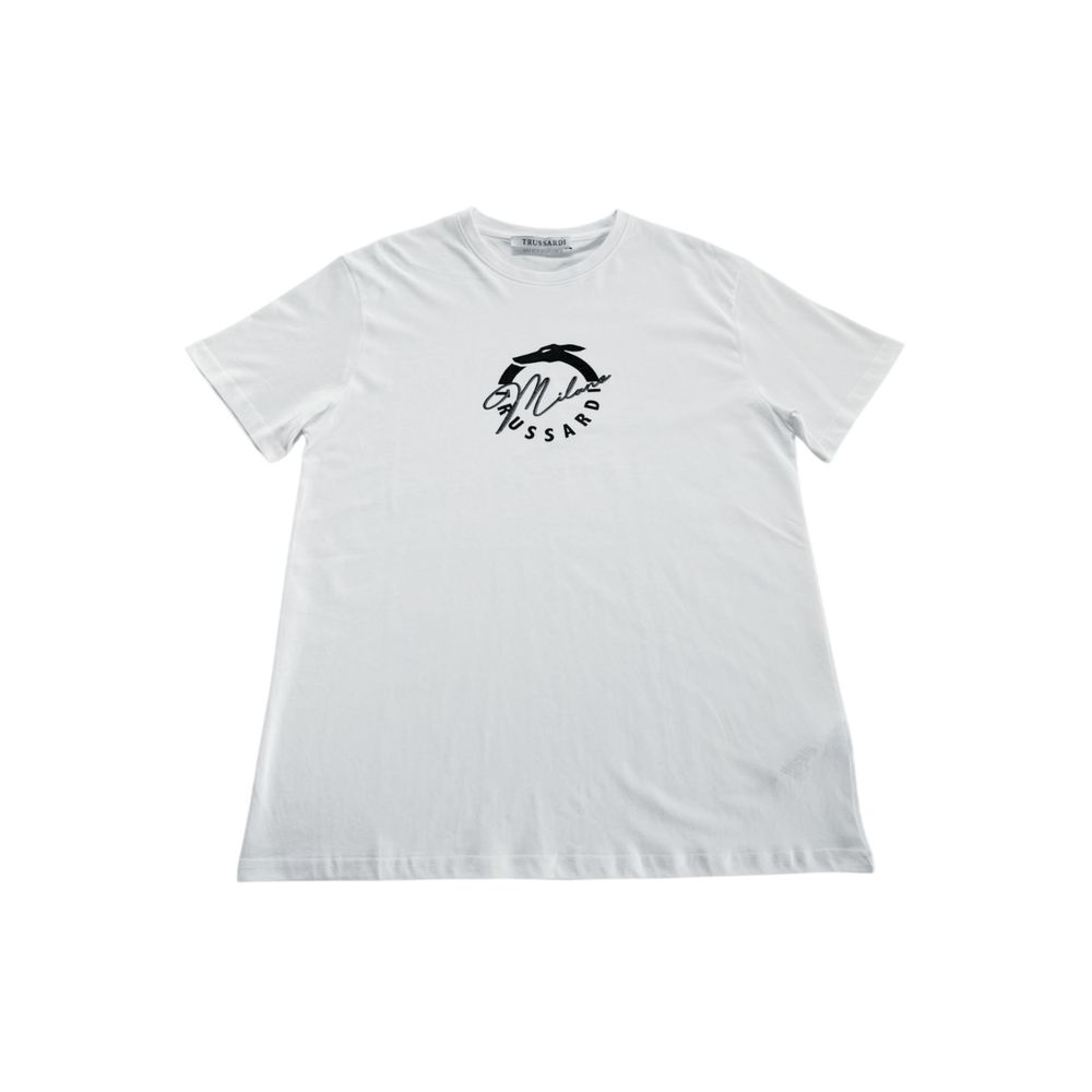 Trussardi Beachwear Cotton Logo Outfito.ae