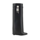 Givenchy Black Calf Leather Bos Taurus Boots