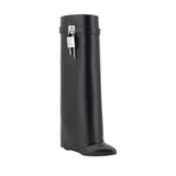 Givenchy Black Calf Leather Bos Taurus Boots
