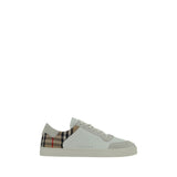 Burberry White Rubber Low Top Sneakers