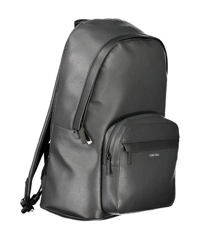 Calvin Klein Black Polyester Men Backpack