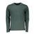 La Martina Elegant Crew Neck Green Tee with Embroidery