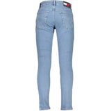 Tommy Hilfiger Light Blue Cotton Men Slim Tapered Jean