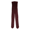 Dolce & Gabbana Maroon Nylon Crystal Embellished Pantyhose Tights