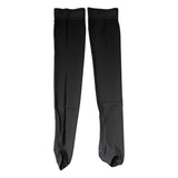 Dolce & Gabbana Black Viscose Stretch Over Calf Stockings Socks