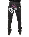 Dolce & Gabbana Gray Washed Cotton Skinny Denim Jeans
