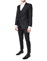 Dolce & Gabbana Blue MARTINI Wool Formal 3 Piece Suit