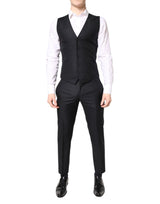 Dolce & Gabbana Blue MARTINI Wool Formal 3 Piece Suit