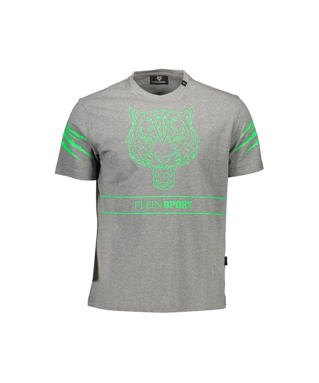 Plein Sport Brown Cotton Men T-Shirt