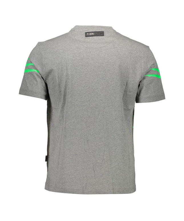 Plein Sport Brown Cotton Men T-Shirt