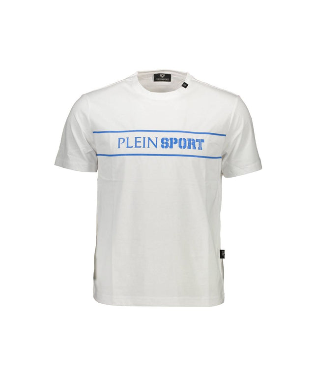 Plein Sport White Cotton Men T-Shirt