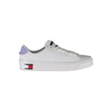 Tommy Hilfiger Tommy Hilfiger White Polyester Women Sneaker (Shoe Size Women: EU36/US6, nan: nan, nan: nan)