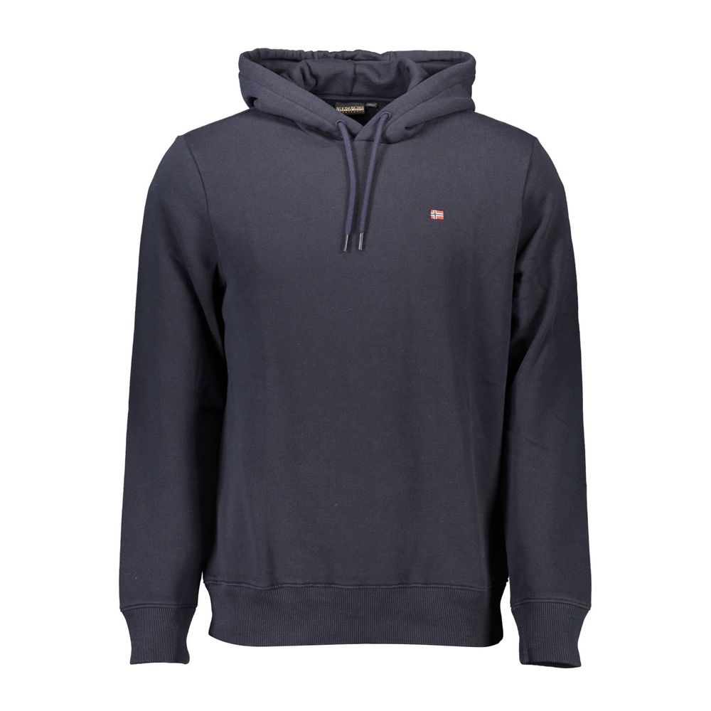Napapijri Napapijri Blue Organic Cotton Men Sweater (Italian Size MEN: S, nan: nan, nan: nan)