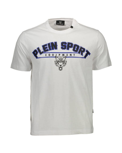 Plein Sport White Cotton Men T-Shirt