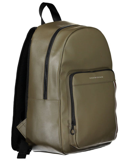 Tommy Hilfiger Green Polyethylene Men Backpack
