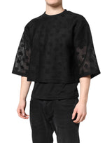 Dolce & Gabbana Black See Through Logo Short Sleeves T-shirt