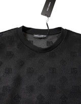 Dolce & Gabbana Black See Through Logo Short Sleeves T-shirt
