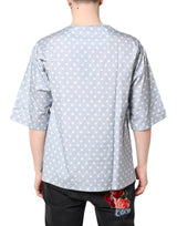 Dolce & Gabbana Light Blue Graphic Print Short Sleeve T-shirt