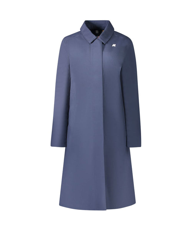 K-WAY Blue Polyester Women Coat