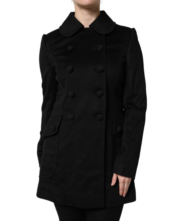 Dolce & Gabbana Black Wool Sartoria Italiano Blazer Jacket